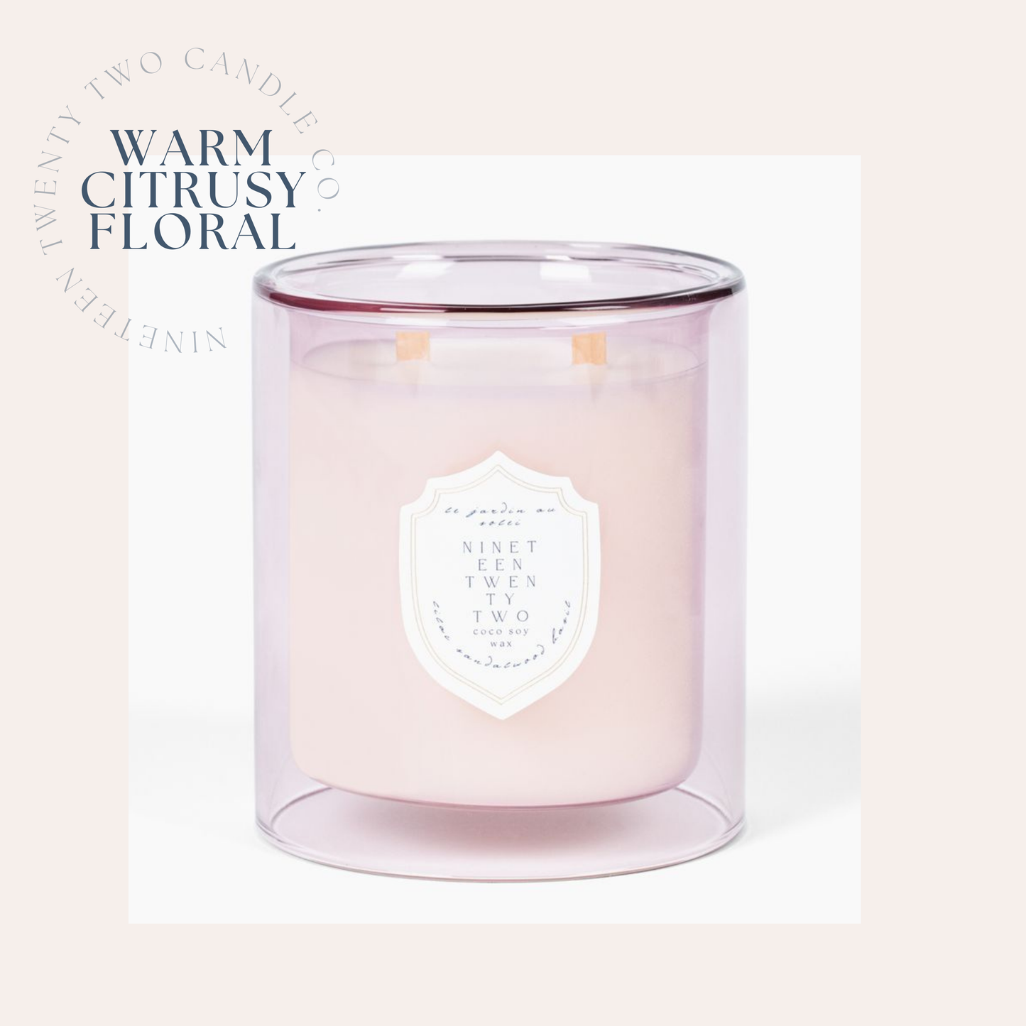 le Jardin au Soleil Two Wick Candle