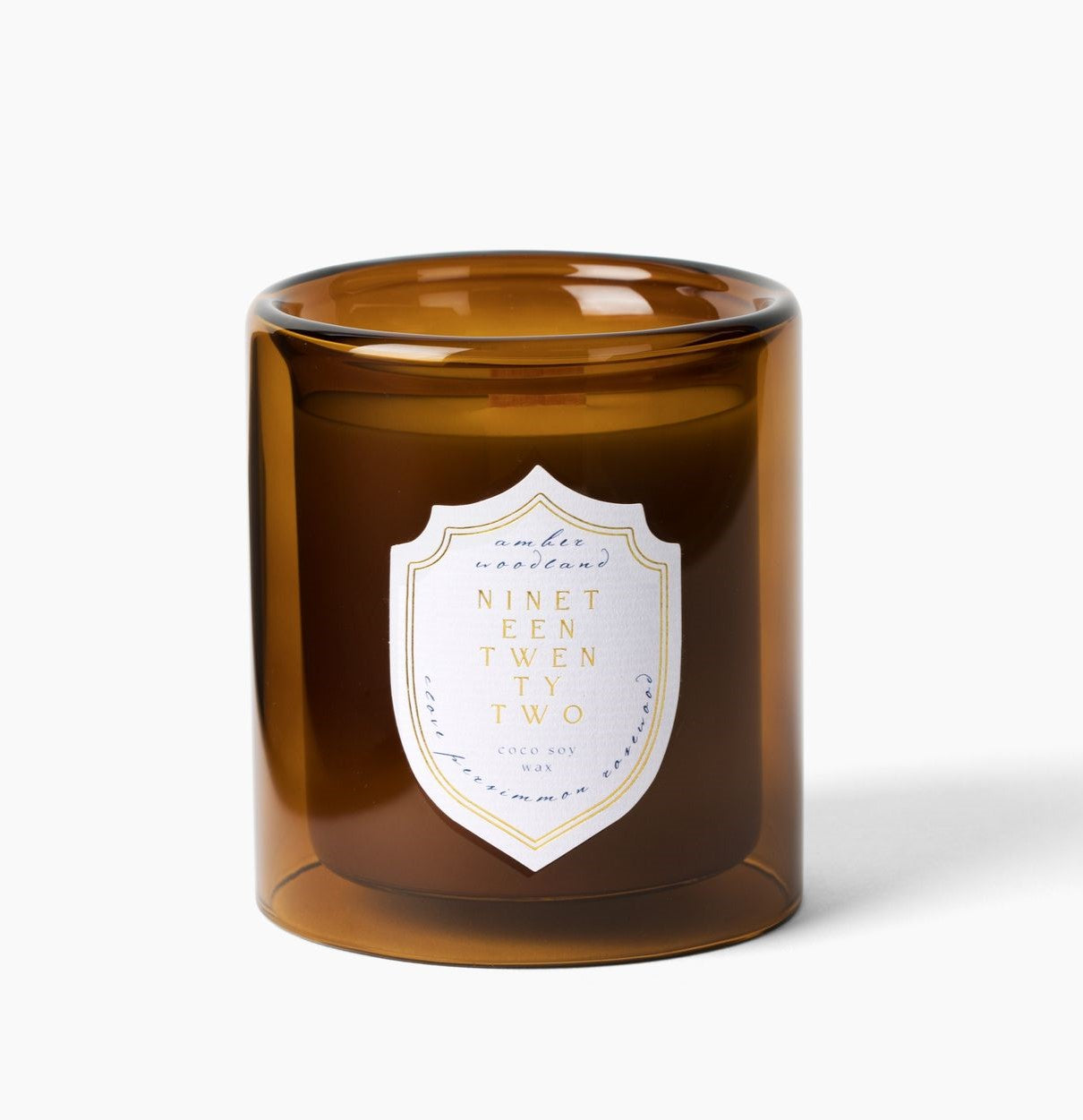 Amber Woodland Medium Wood Wick Candle