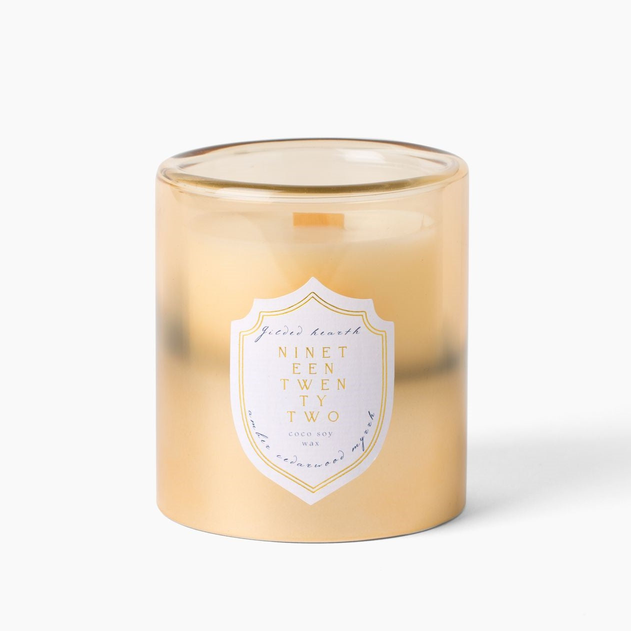 Gilded Hearth Medium Wood Wick Candle