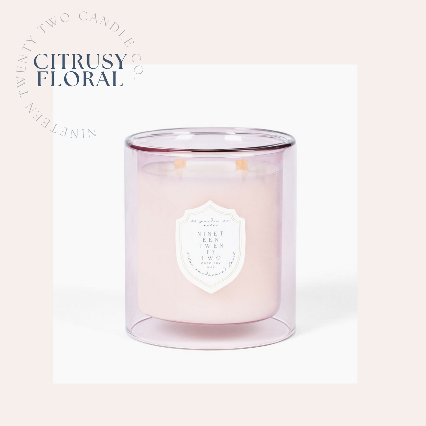 le Jardin au Soleil Two Wick Candle