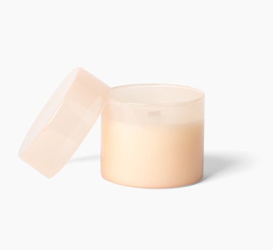 'Sunkissed' - Floral, Sweet, Exotic - Wood Wick Candle in Modern Glass Jar