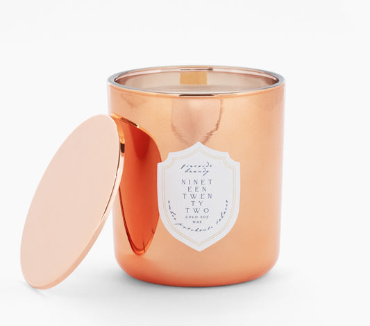 'Fireside Brandy' - Warm, Woody, Spice - Medium Wood Wick Candle