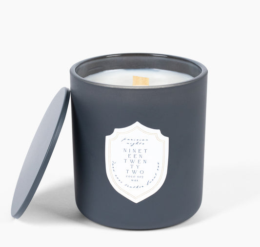 Parisian Nights - Sweet, Smokey, Rose - Medium Wood Wick Candle